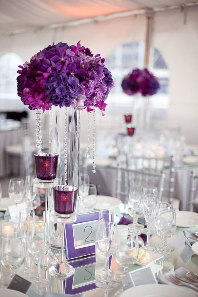 Inspiração de casamento, roxo ou rosa?
