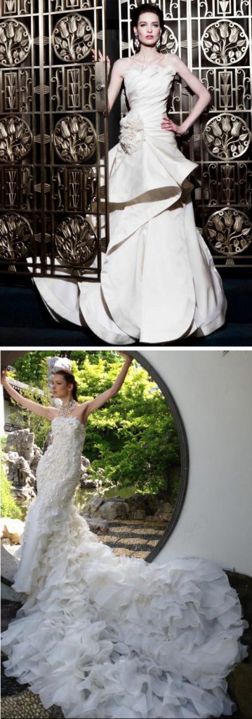 Criações de vestido de noiva de Yumi Katsura