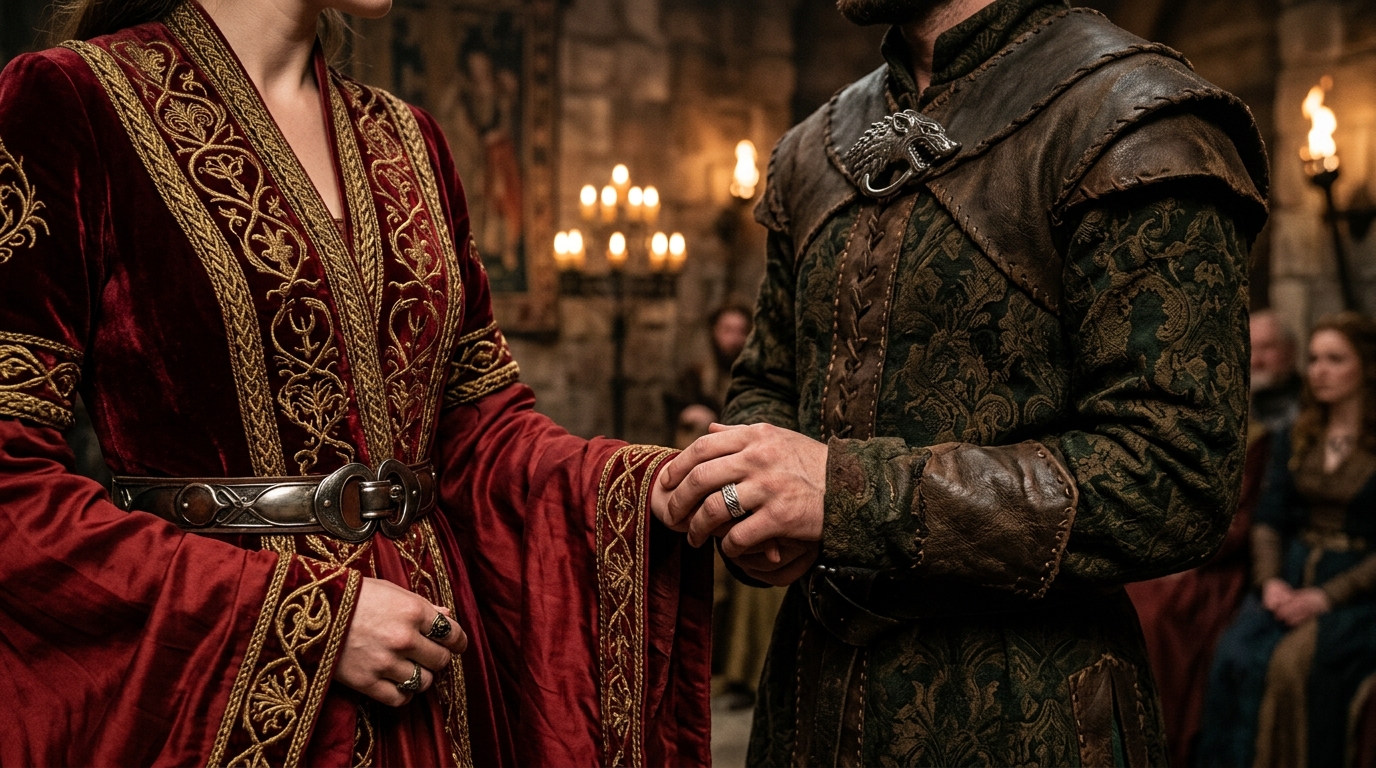 Bodas com trajes da série Game of Thrones