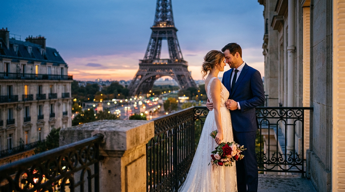 Paris - o romantismo da Torre Eiffel como pano de fundo