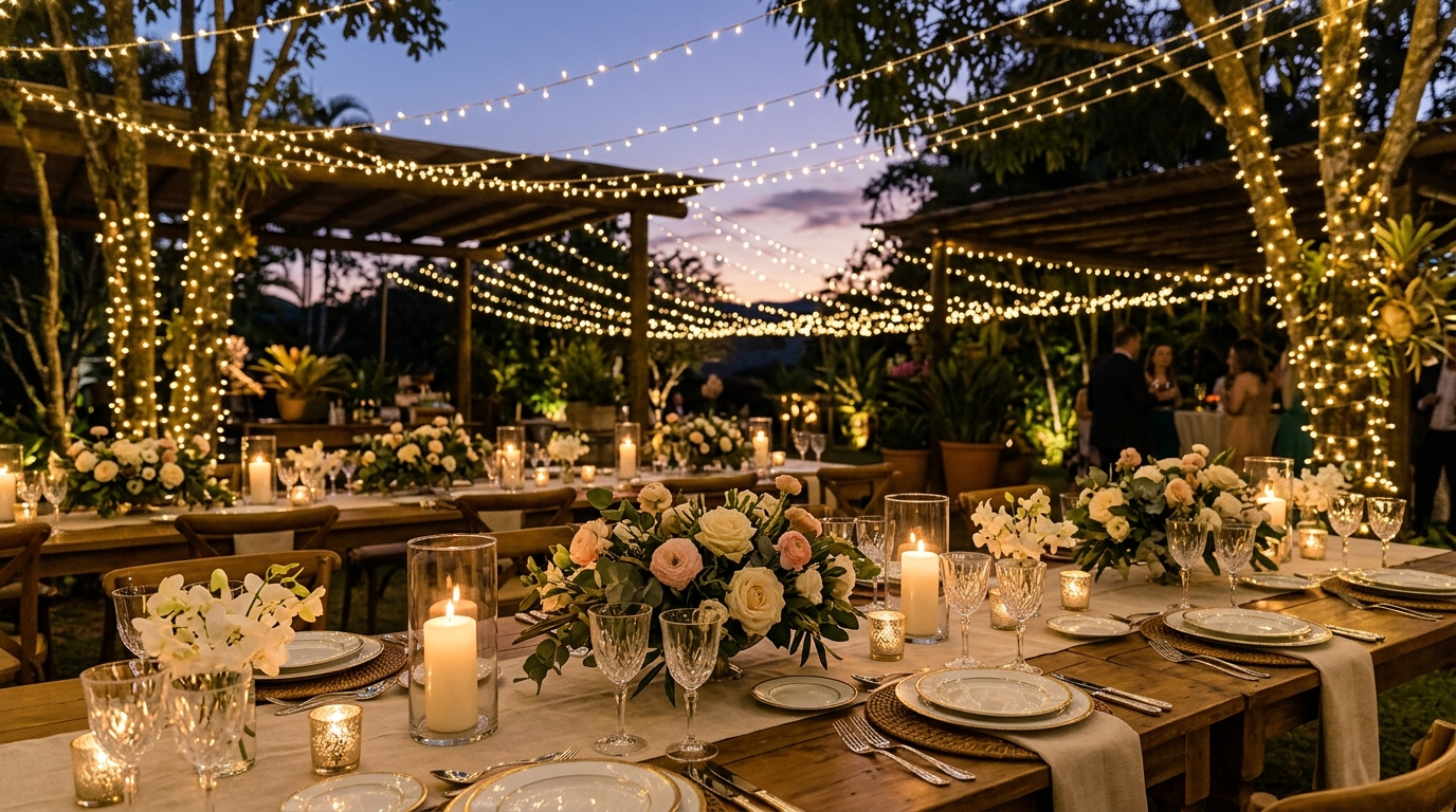 Como decorar seu casamento para um brunch e jantar