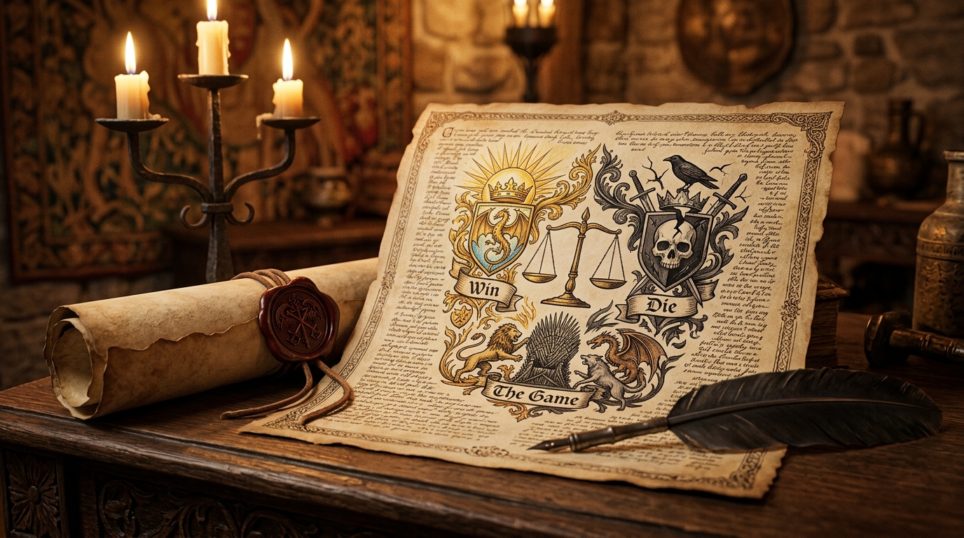 Mapa de Westeros: Use um mapa estilizado de Westeros como fundo do convite, destacando o local do casamento como se fosse um destino especial.