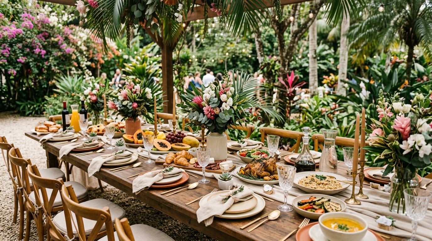 Dicas para planejar um casamento com brunch e jantar