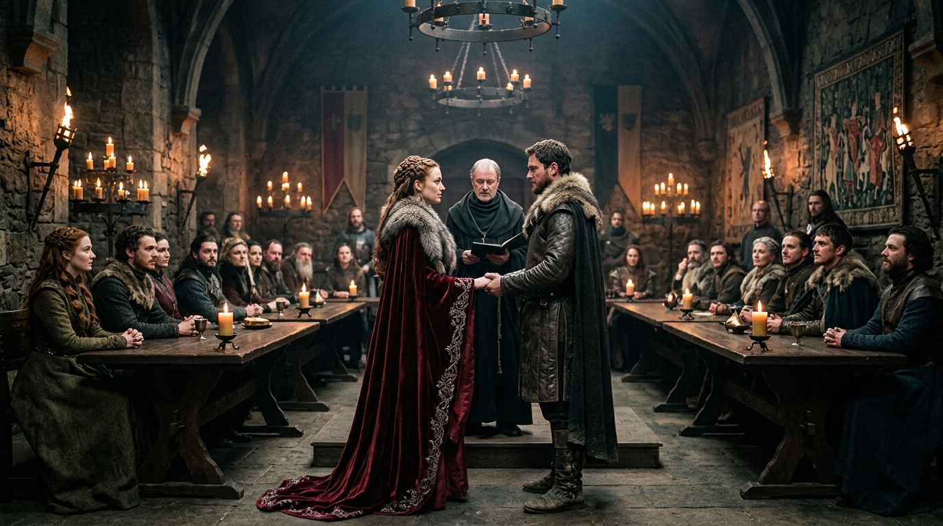 Bodas com trajes da série Game of Thrones